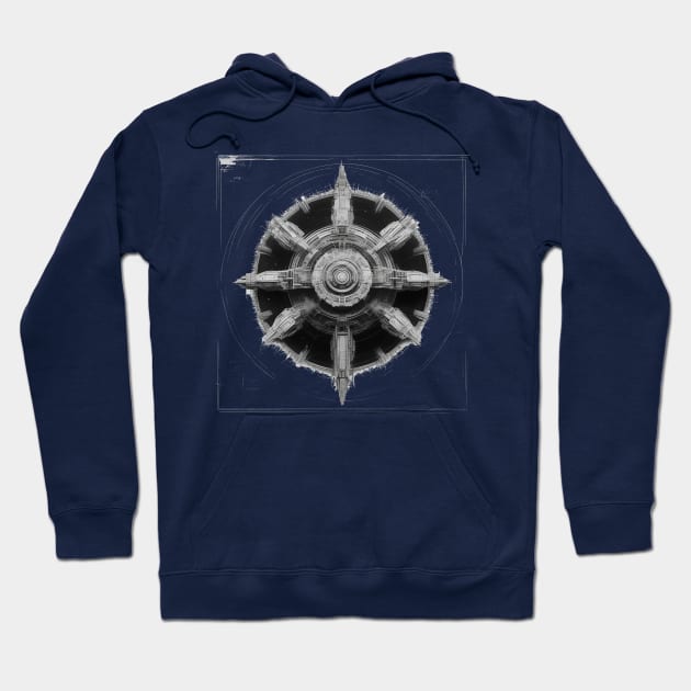 Space station from the starfield Hoodie by InTheGray